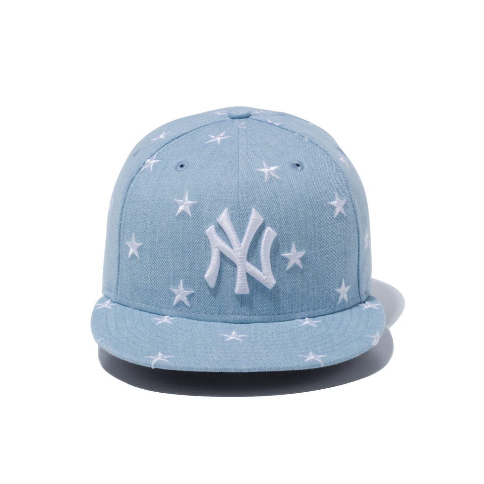 9FIFTY スターオールオーバー ウォッシュドデニム