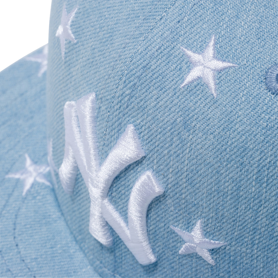 9FIFTY スターオールオーバー ウォッシュドデニム