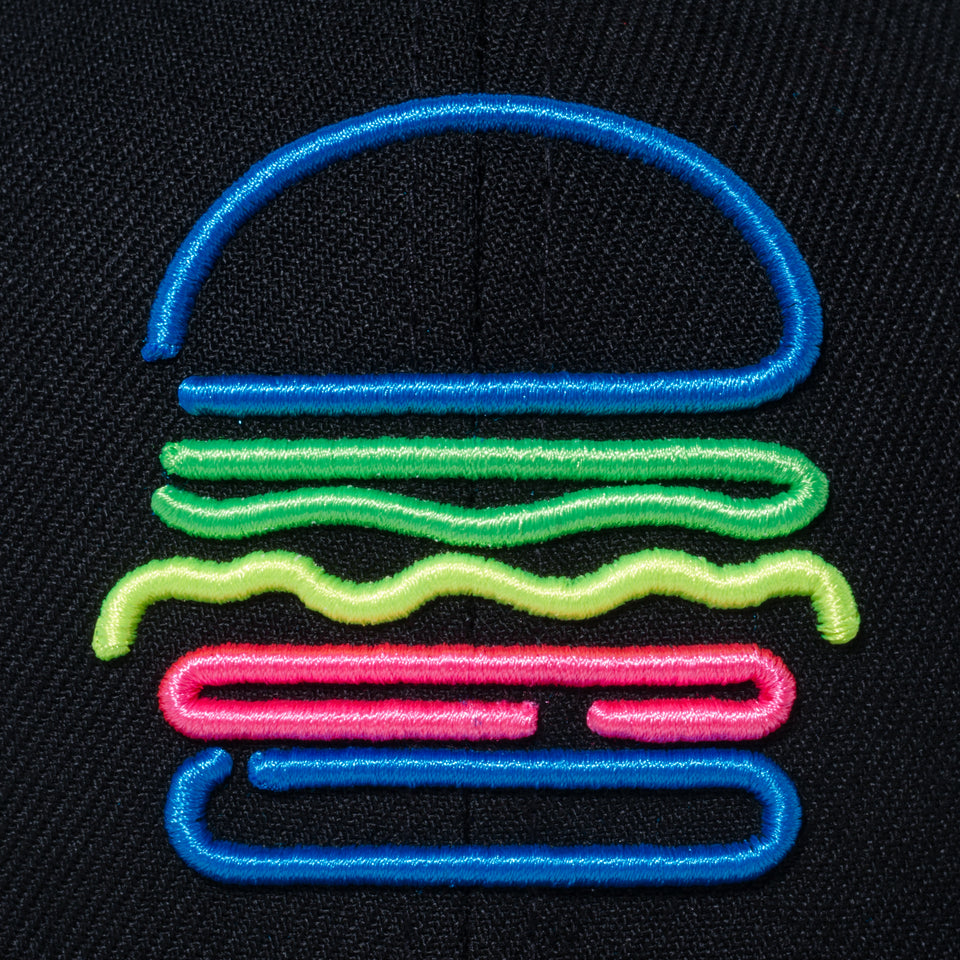 9FIFTY ネオンサイン BURGER ブラック