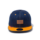 9FIFTY デニム レザーパッチ ゴールデンピーチバイザー