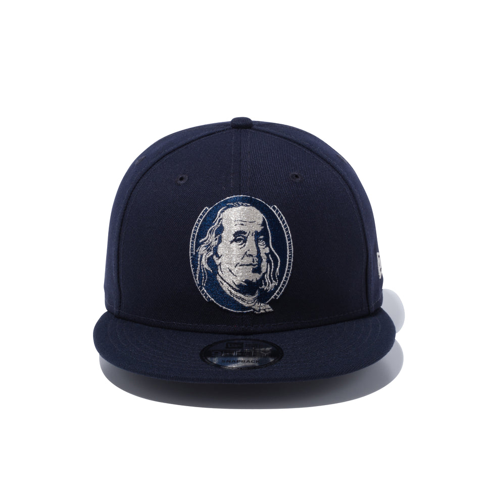 9FIFTY ベンジャミン ・フランクリン ネイビー × メタリックシルバー