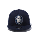 9FIFTY ベンジャミン ・フランクリン ネイビー × メタリックシルバー