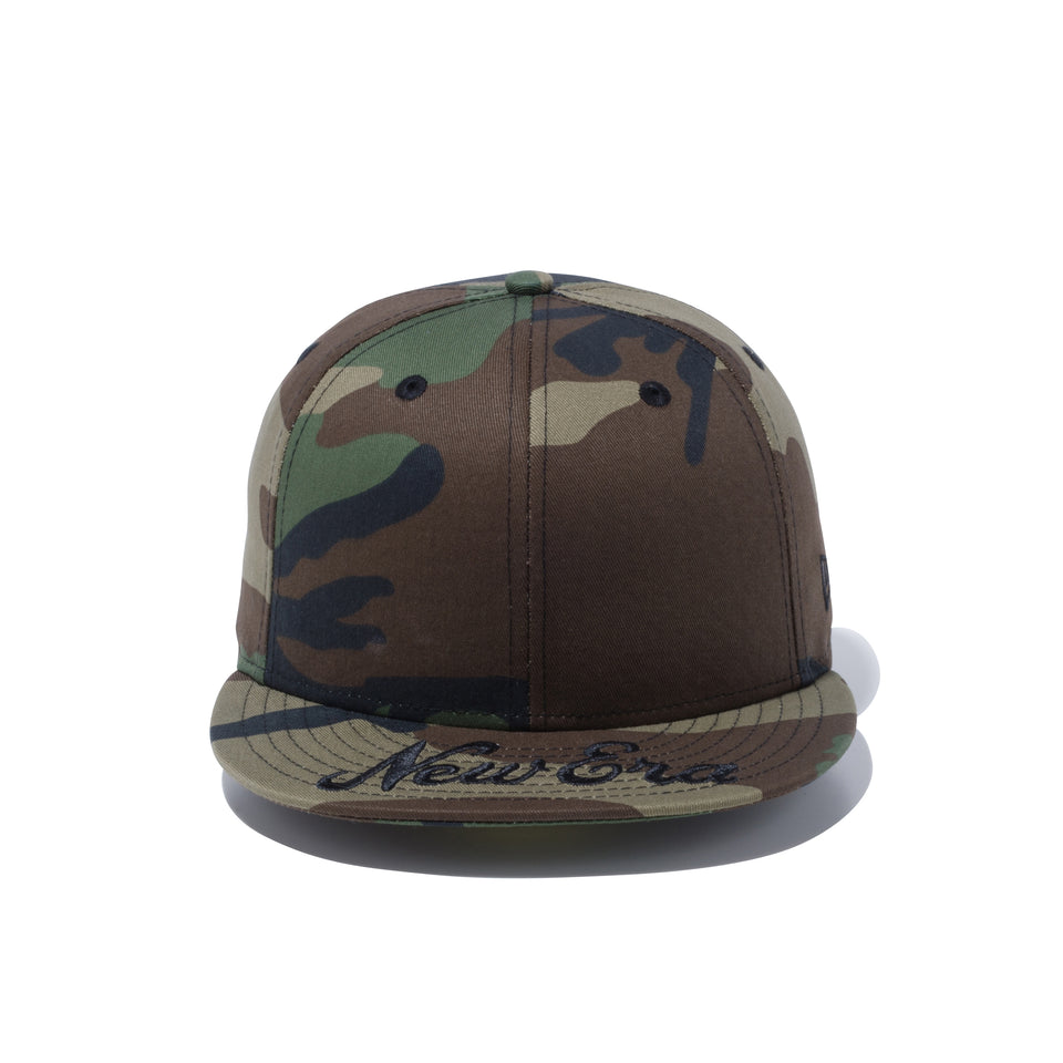59FIFTY バイザーロゴ New Era ウッドランドカモ × ブラック