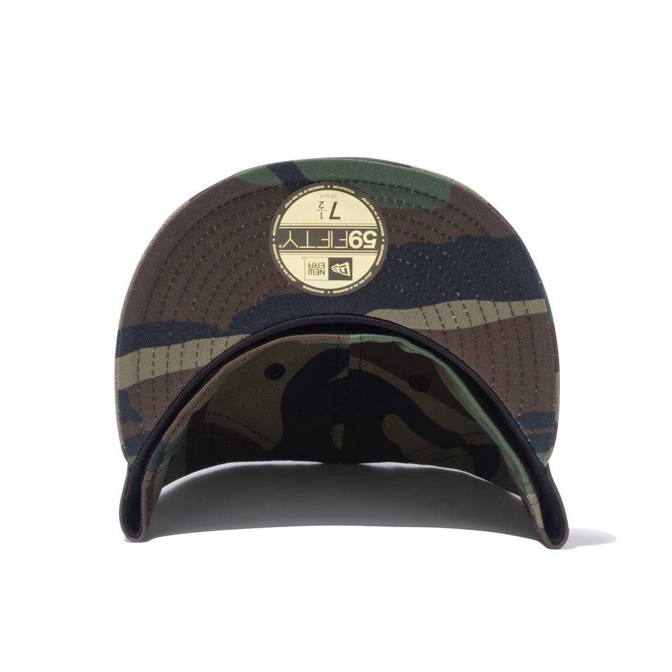 59FIFTY バイザーロゴ New Era ウッドランドカモ × ブラック