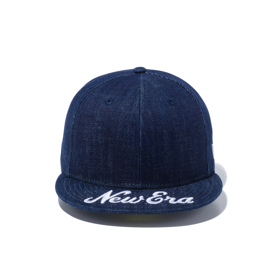 59FIFTY バイザーロゴ New Era デニム × スノーホワイト