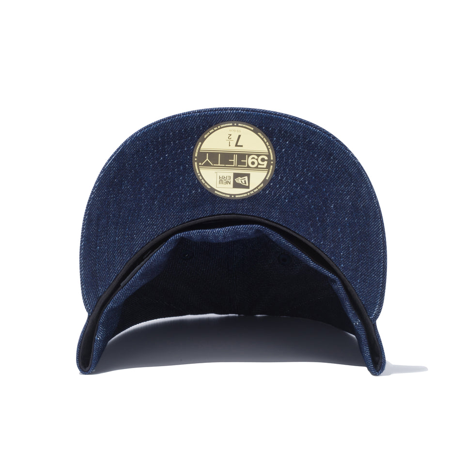 59FIFTY バイザーロゴ New Era デニム × スノーホワイト