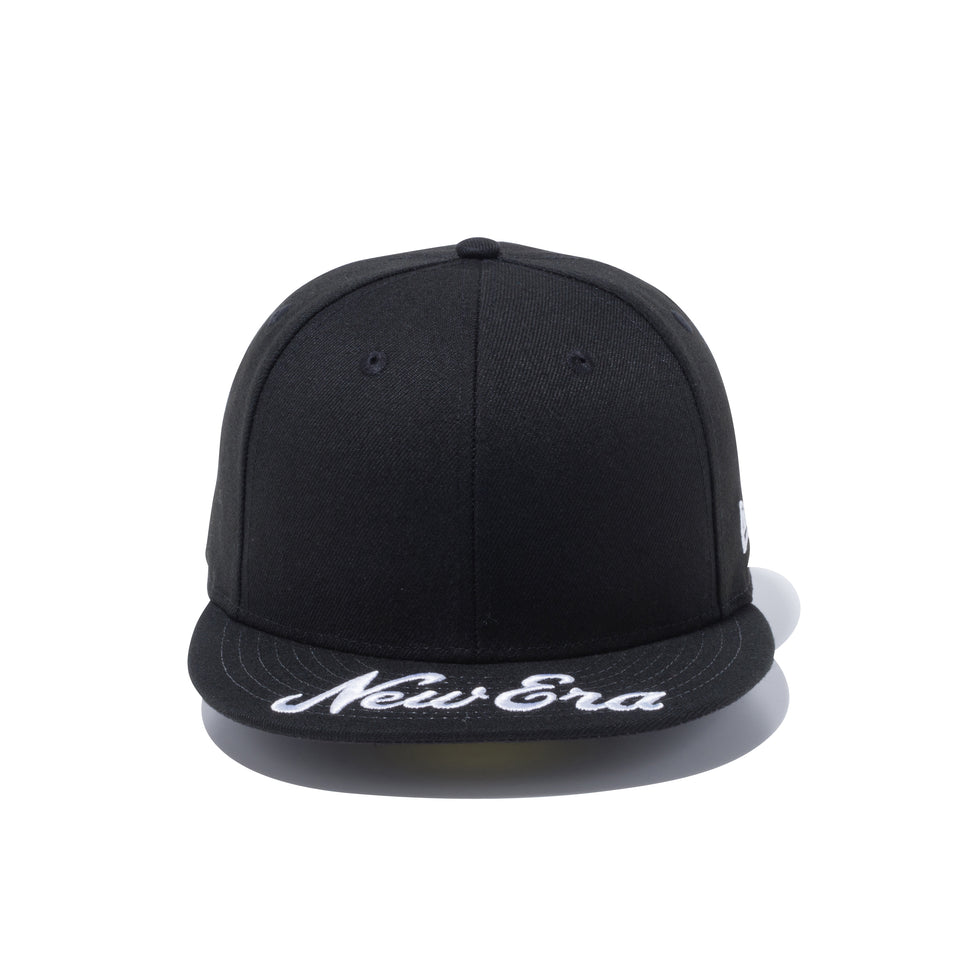 59FIFTY バイザーロゴ New Era ブラック × スノーホワイト