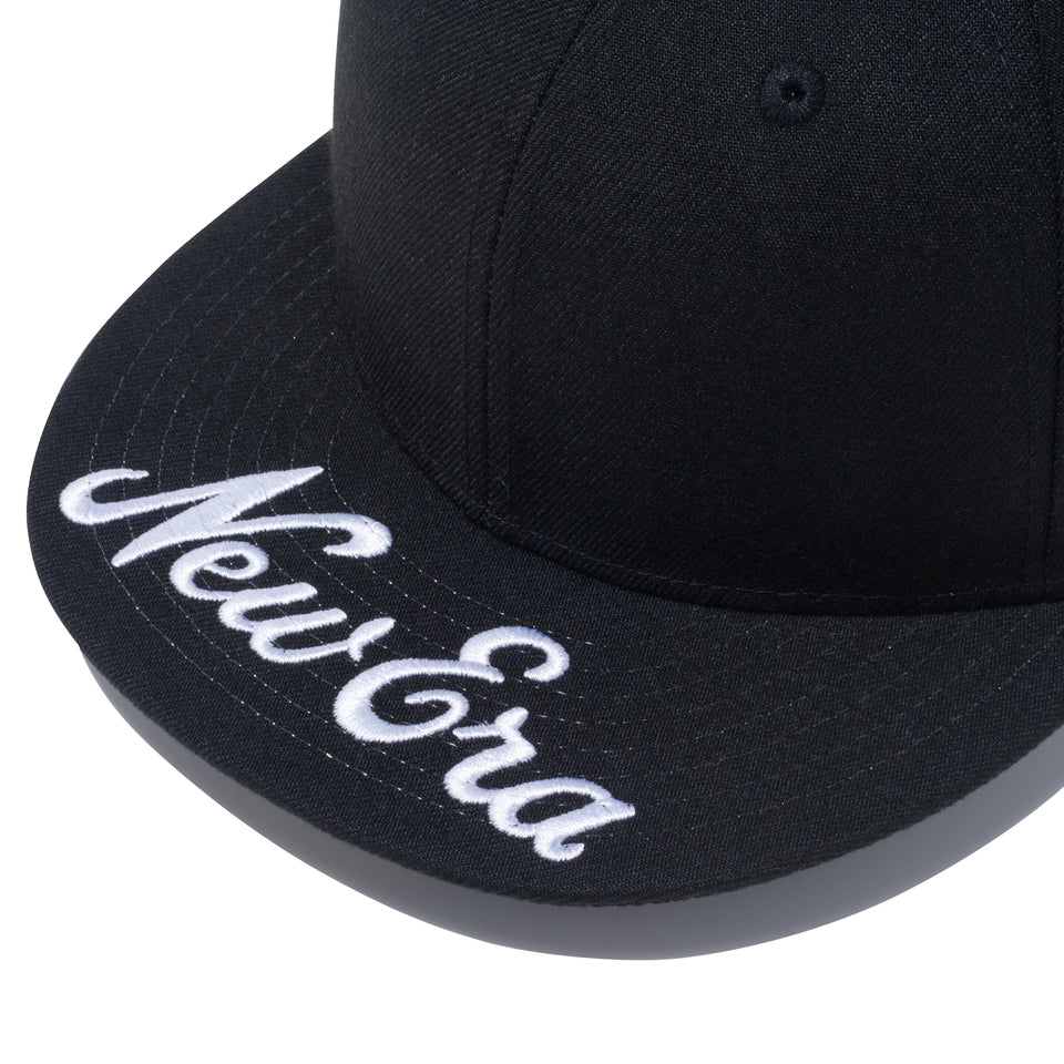 59FIFTY バイザーロゴ New Era ブラック × スノーホワイト
