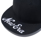 59FIFTY バイザーロゴ New Era ブラック × スノーホワイト