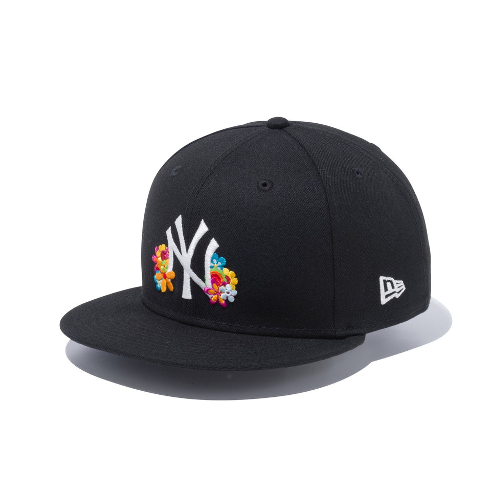 59FIFTY フラワー ニューヨーク・ヤンキース ブラック × マルチカラー
