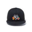 59FIFTY フラワー ニューヨーク・ヤンキース ブラック × マルチカラー