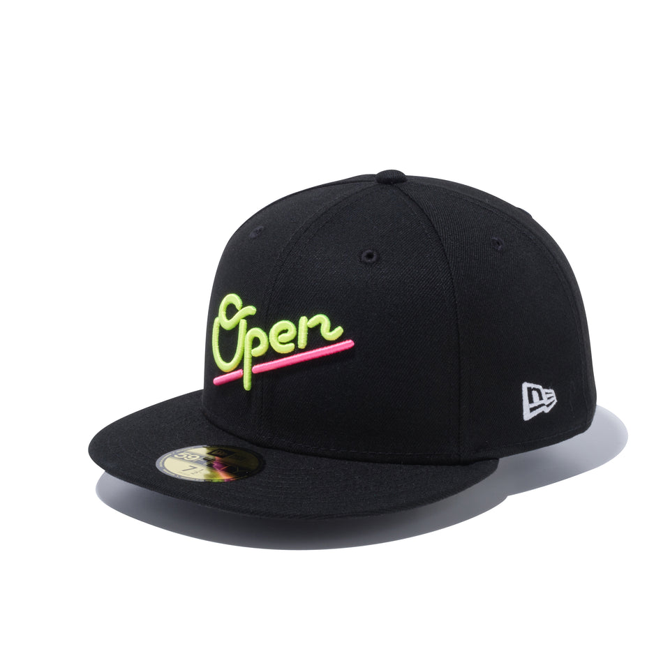 59FIFTY ネオンサイン OPEN ブラック
