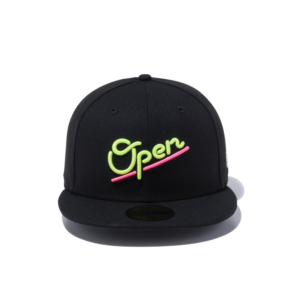 59FIFTY ネオンサイン OPEN ブラック