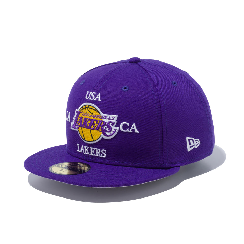 59FIFTY アメリカーナ ロサンゼルス・レイカーズ グレーアンダーバイザー