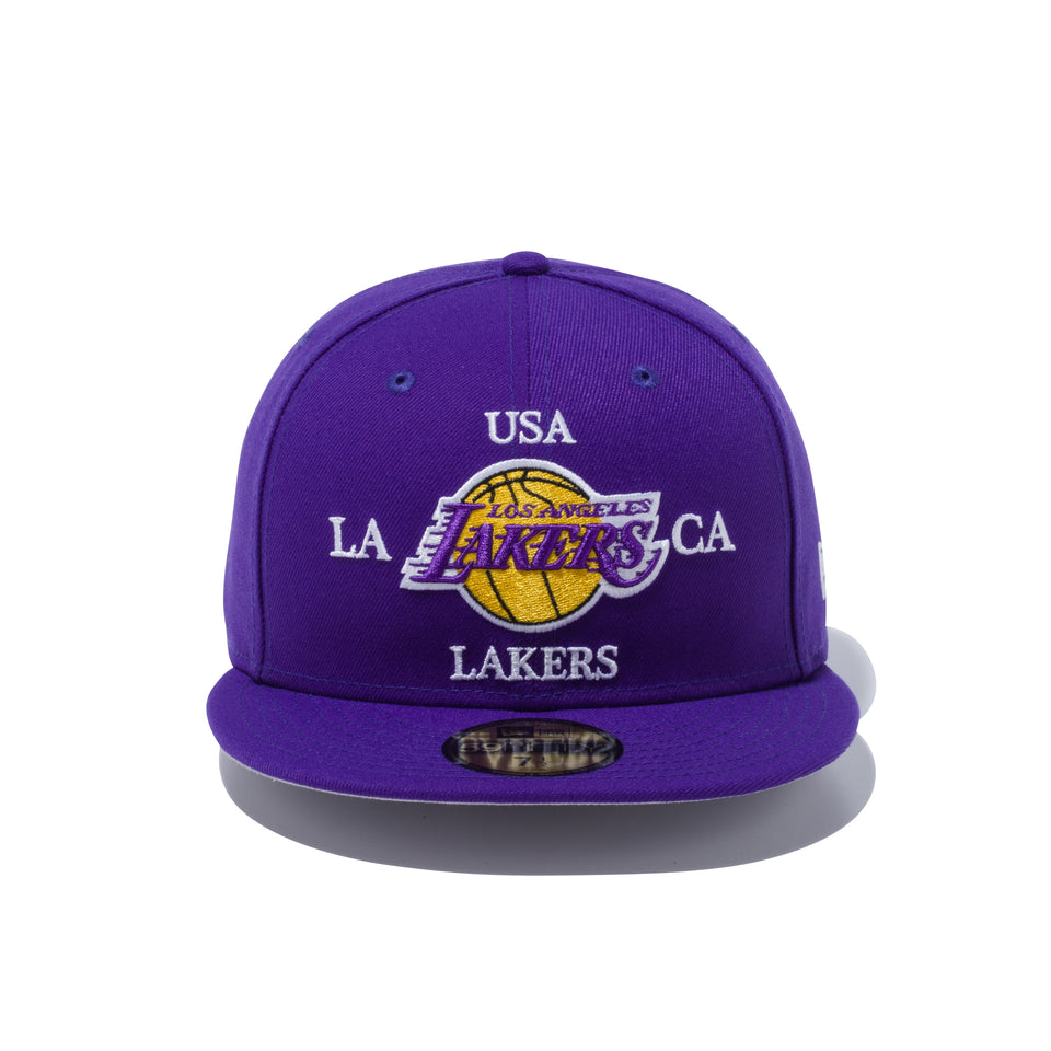 59FIFTY アメリカーナ ロサンゼルス・レイカーズ グレーアンダーバイザー
