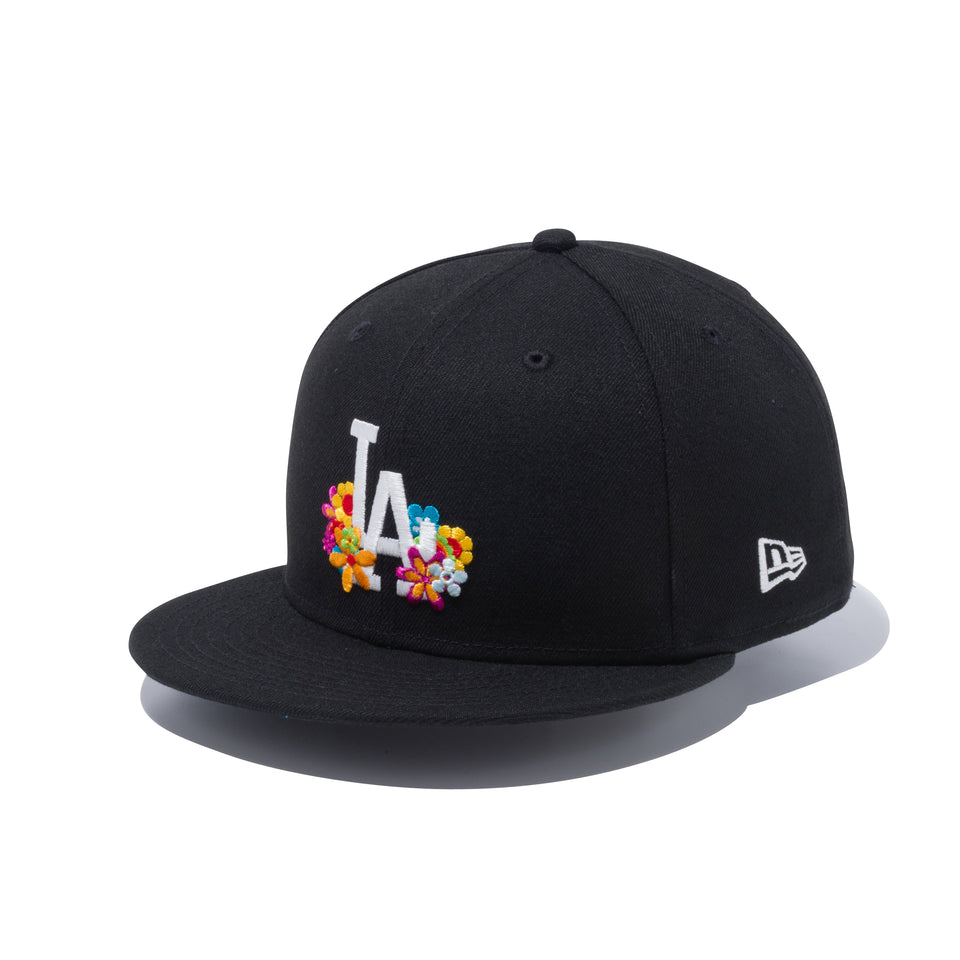 59FIFTY フラワー ロサンゼルス・ドジャース ブラック × マルチカラー
