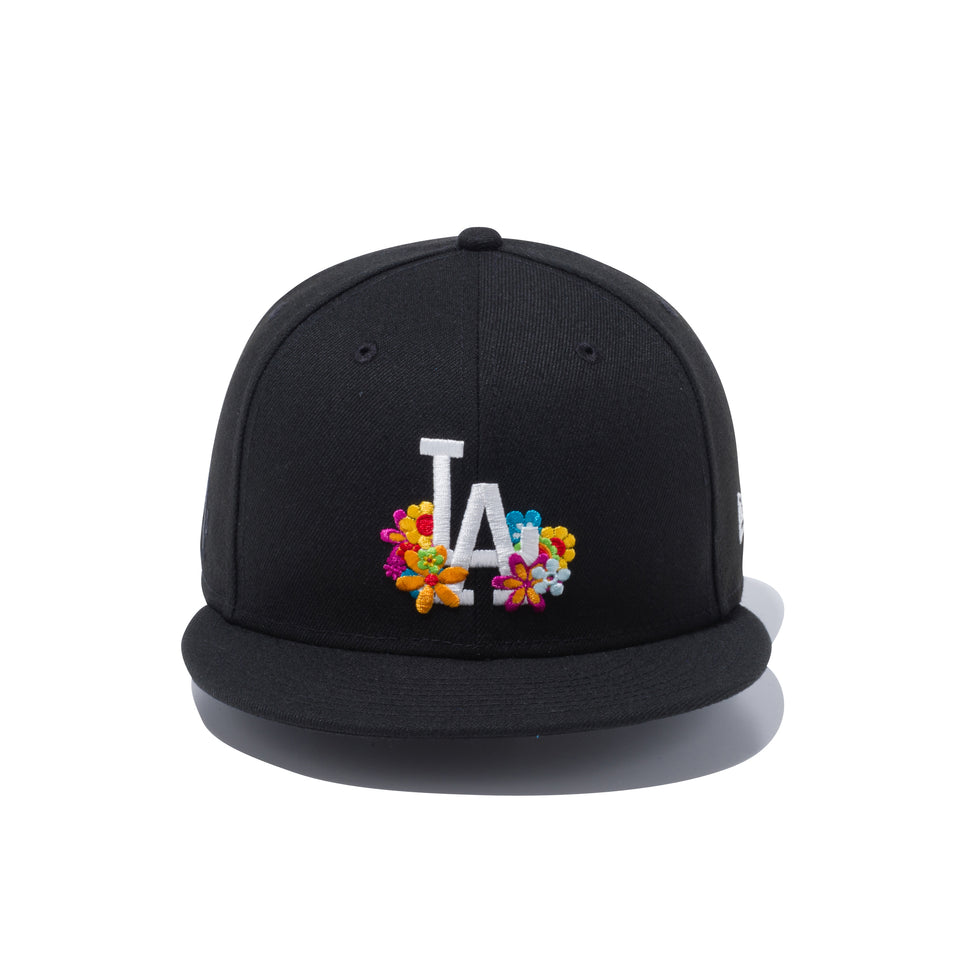 59FIFTY フラワー ロサンゼルス・ドジャース ブラック × マルチカラー