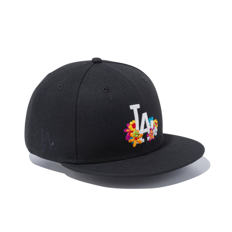 59FIFTY フラワー ロサンゼルス・ドジャース ブラック × マルチカラー