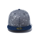 59FIFTY ヒッコリー スプラッシュ インディゴデニムバイザー
