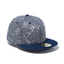 59FIFTY ヒッコリー スプラッシュ インディゴデニムバイザー
