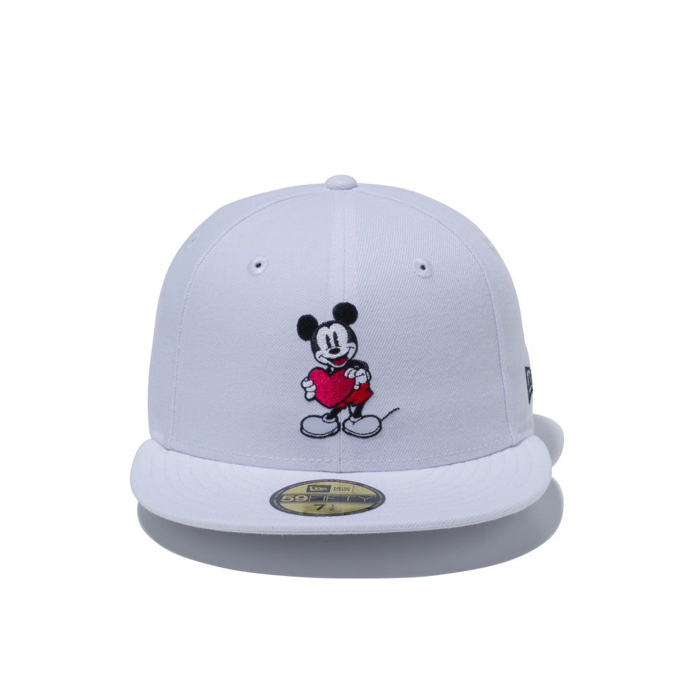 59FIFTY ディズニー バレンタイン ミッキーマウス ハート オプティックホワイト