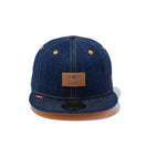 59FIFTY デニム レザーパッチ ゴールデンピーチアンダーバイザー