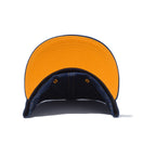59FIFTY デニム レザーパッチ ゴールデンピーチアンダーバイザー