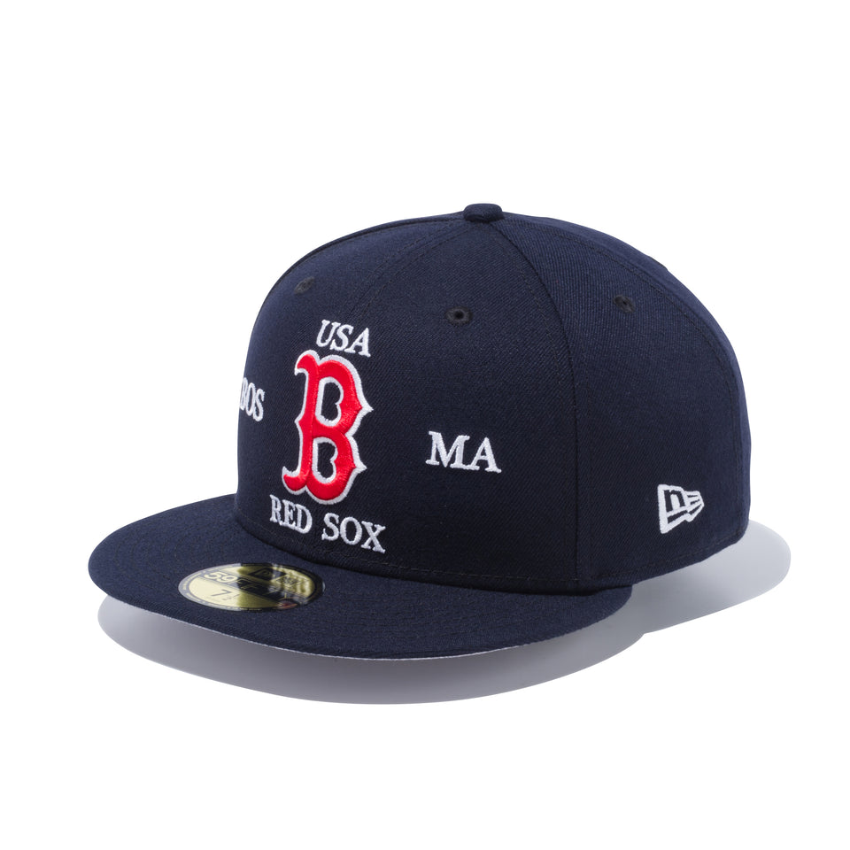 59FIFTY アメリカーナ ボストン・レッドソックス グレーアンダーバイザー