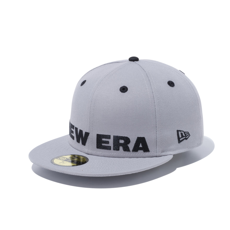 59FIFTY ビッグロゴ NEW ERA グレー × ブラック