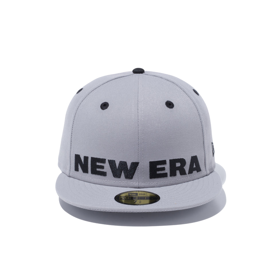 59FIFTY ビッグロゴ NEW ERA グレー × ブラック