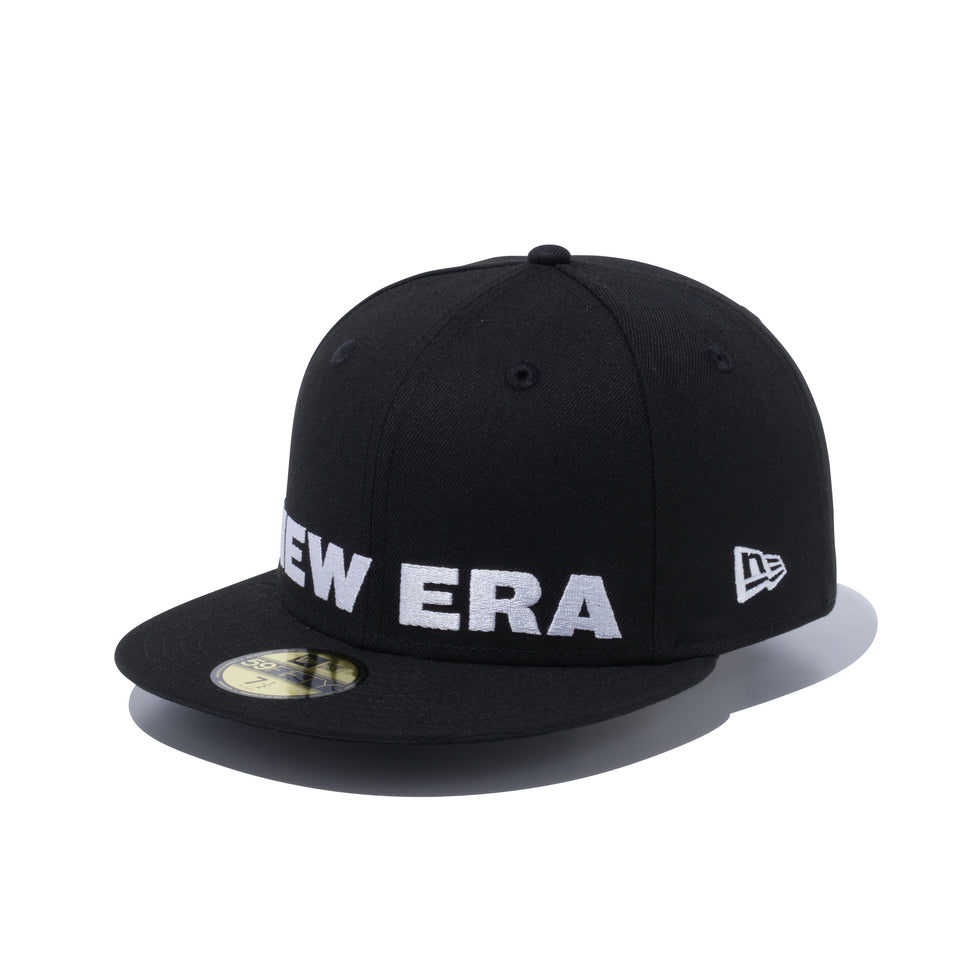 59FIFTY ビッグロゴ NEW ERA ブラック × スノーホワイト