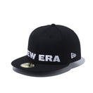 59FIFTY ビッグロゴ NEW ERA ブラック × スノーホワイト