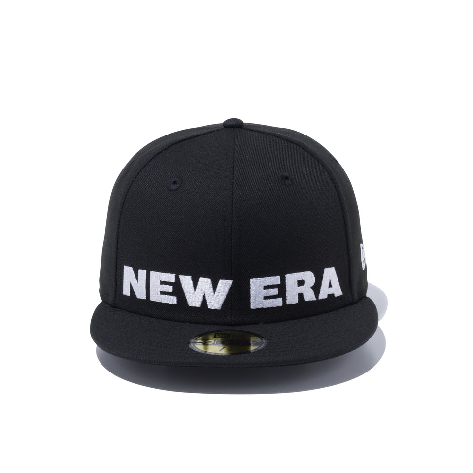 59FIFTY ビッグロゴ NEW ERA ブラック × スノーホワイト