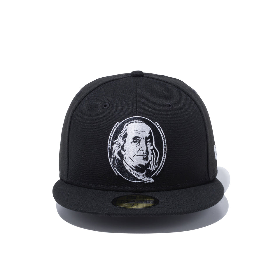 59FIFTY ベンジャミン ・フランクリン ブラック × ホワイト