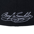 59FIFTY ベンジャミン ・フランクリン ブラック × ホワイト