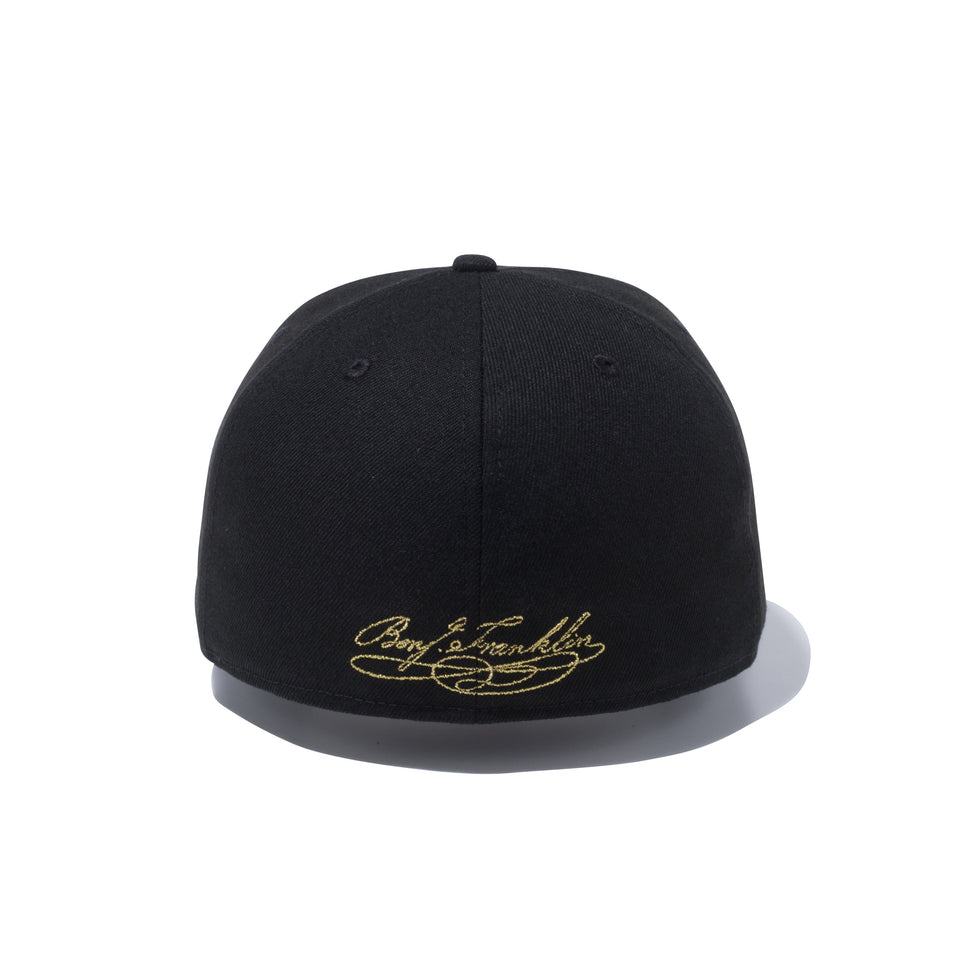 59FIFTY ベンジャミン ・フランクリン ブラック × メタリックゴールド