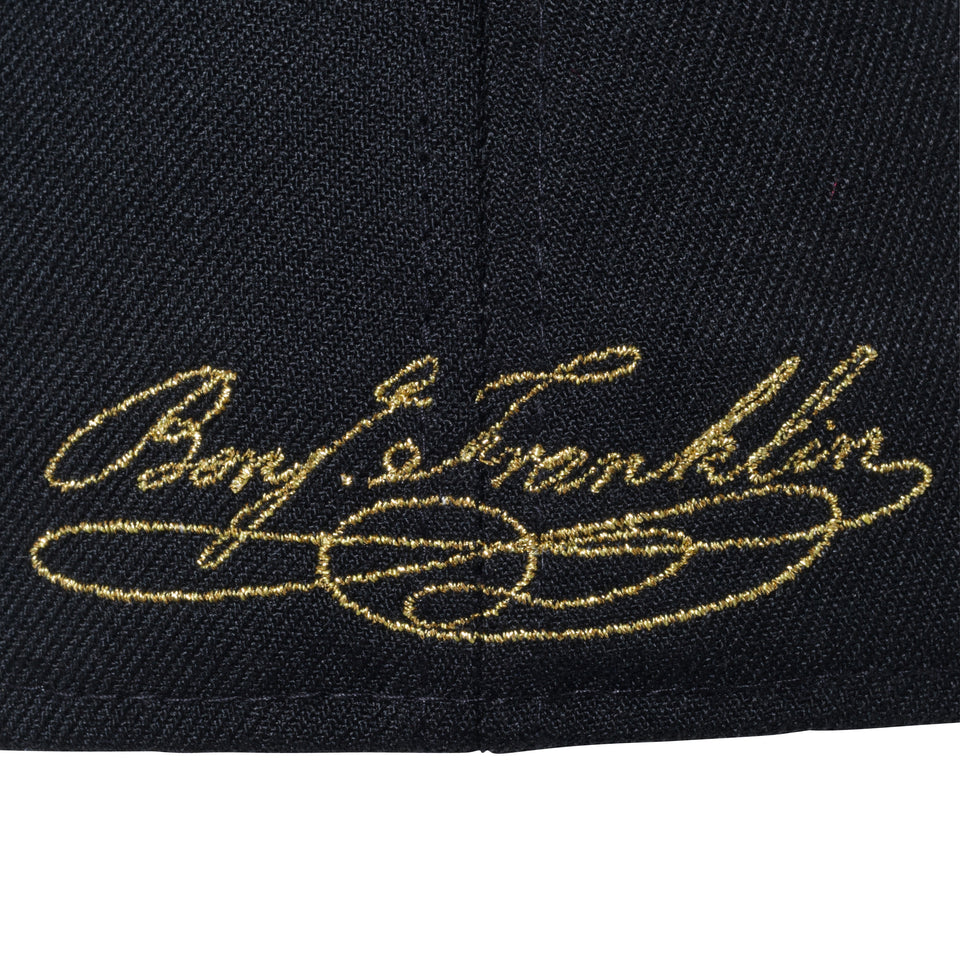 59FIFTY ベンジャミン ・フランクリン ブラック × メタリックゴールド
