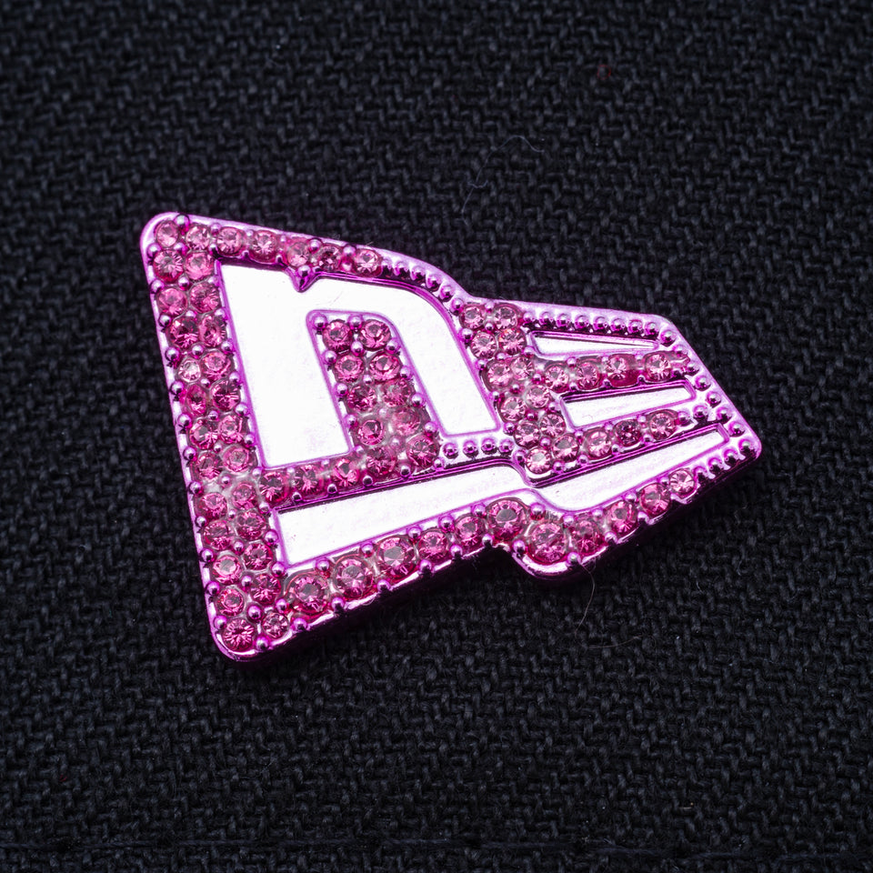 9FIFTY クリスタル メタルバッジ フラッグ ローズ