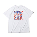 半袖 パフォーマンス Tシャツ タイダイ スクエアニューエラロゴ ホワイト