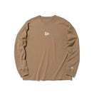 長袖 コットン Tシャツ ミニフラッグロゴ ベージュ レギュラーフィット