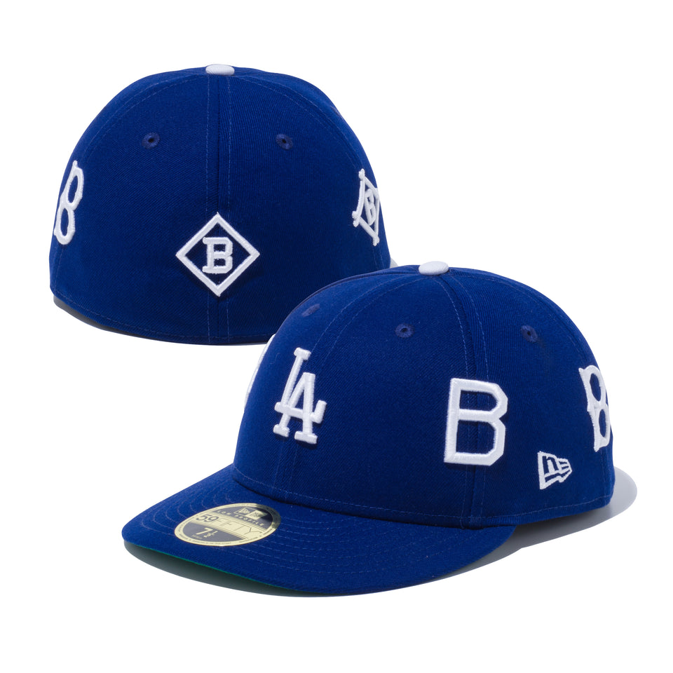 LP 59FIFTY ロサンゼルス・ドジャース MLB チームロゴアーカイブ ダークロイヤル