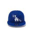 Child 9FIFTY ロサンゼルス・ドジャース スパークル ダークロイヤル グレーアンダーバイザー