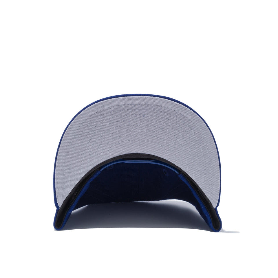 Child 9FIFTY ロサンゼルス・ドジャース スパークル ダークロイヤル グレーアンダーバイザー