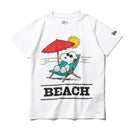 Child 半袖 コットン Tシャツ PEANUTS ピーナッツ ジョー・クール ビーチ ホワイト