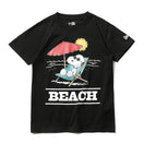 Child 半袖 コットン Tシャツ PEANUTS ピーナッツ ジョー・クール ビーチ ブラック