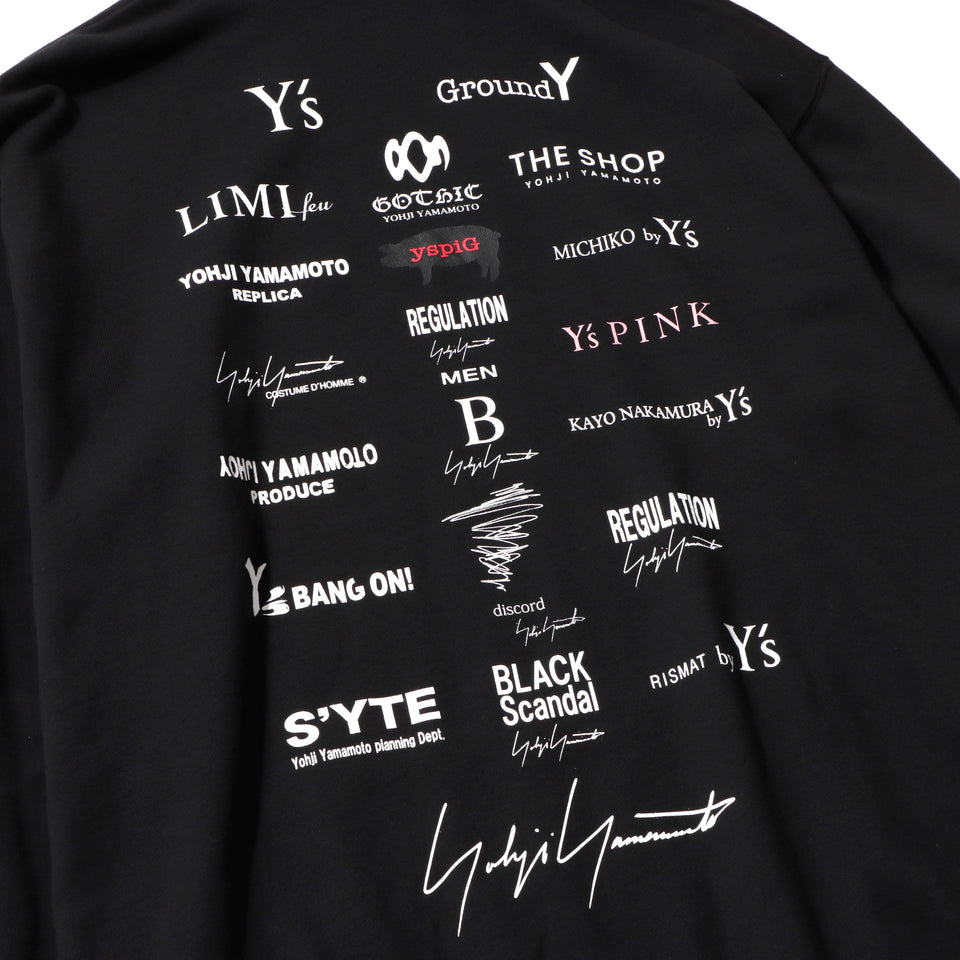 スウェット プルオーバーフーディー SS21 Yohji Yamamoto Inc. ブラック