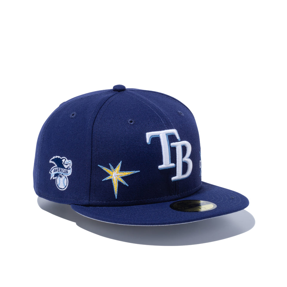 59FIFTY MULTI LOGO タンパベイ・レイズ グレーアンダーバイザー