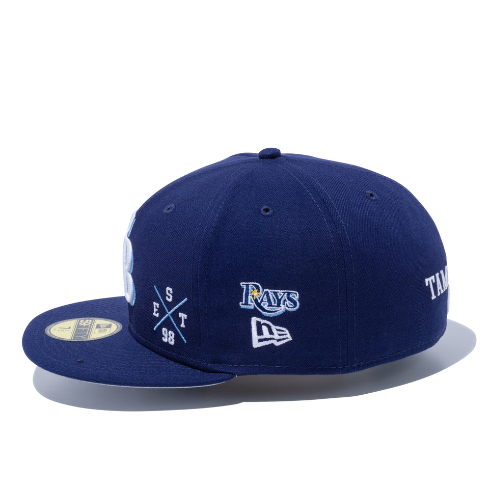 59FIFTY MULTI LOGO タンパベイ・レイズ グレーアンダーバイザー