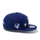 59FIFTY MULTI LOGO タンパベイ・レイズ グレーアンダーバイザー