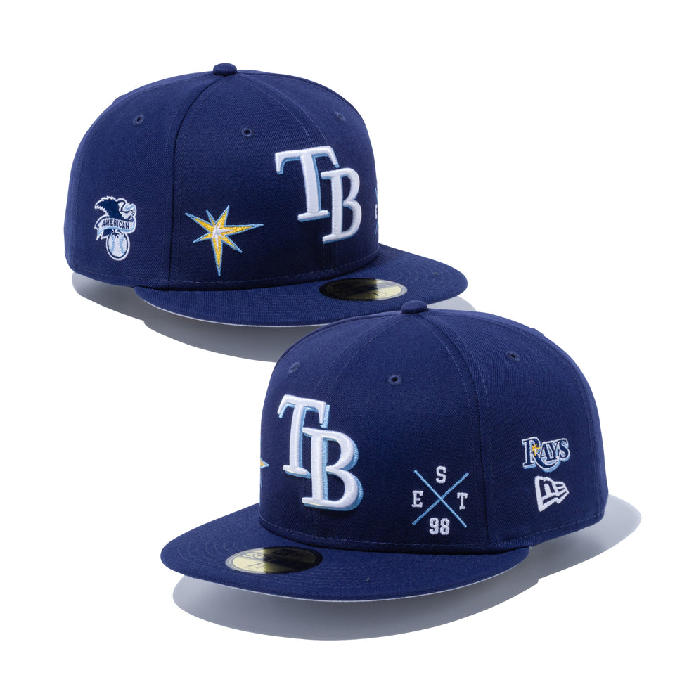 59FIFTY MULTI LOGO タンパベイ・レイズ グレーアンダーバイザー